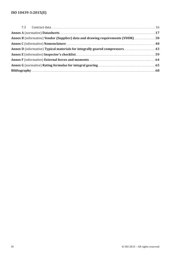 ISO 10439-3:2015 ISO 10439-3:2015 - Petroleum, petrochemical and natural gas industries -- Axial and centrifugal compressors and expander-compressors - Page 4 preview
