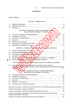 IEC 60810:1993+AMD1:1994+AMD2:2001 CSV - Lamps for road vehicles - Performance requirements
Released:2/20/2002
Isbn:283186111X - Page 4 preview