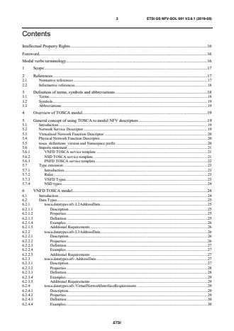 ETSI GS NFV-SOL 001 V2.6.1 (2019-05) - Network Functions Virtualisation (NFV) Release 2; Protocols and Data Models; NFV descriptors based on TOSCA specification