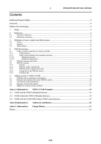 ETSI GS NFV-SOL 007 V2.6.1 (2019-03) - Network Functions Virtualisation (NFV) Release 2; Protocols and Data Models; Network Service Descriptor File Structure Specification