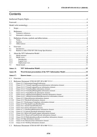 ETSI GR NFV-IFA 015 V3.3.1 (2020-02) - Network Functions Virtualisation (NFV) Release 3; Management and Orchestration; Report on NFV Information Model