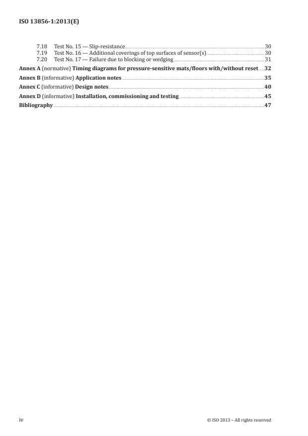 ISO 13856-1:2013 ISO 13856-1:2013 - Safety of machinery -- Pressure-sensitive protective devices - Page 4 preview