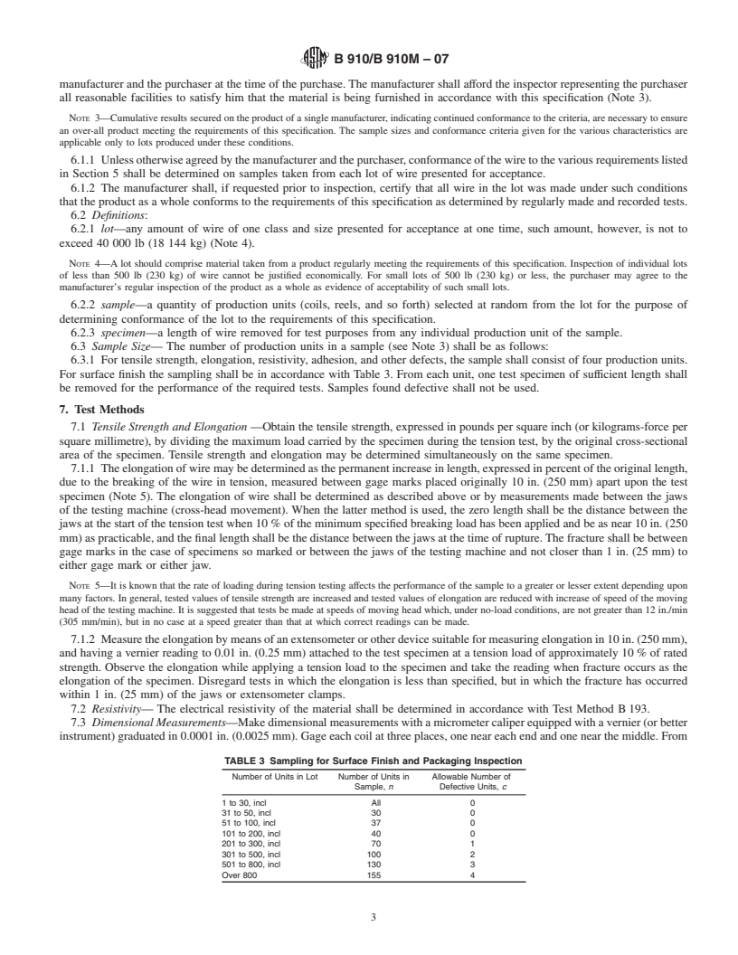 REDLINE ASTM B910/B910M-07 - Standard Specification for Annealed Copper-Clad Steel Wire