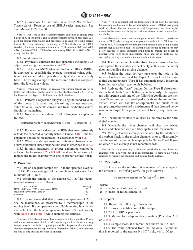 ASTM D2414-06ae1 - Standard Test Method for Carbon Black-Oil Absorption Number (OAN)