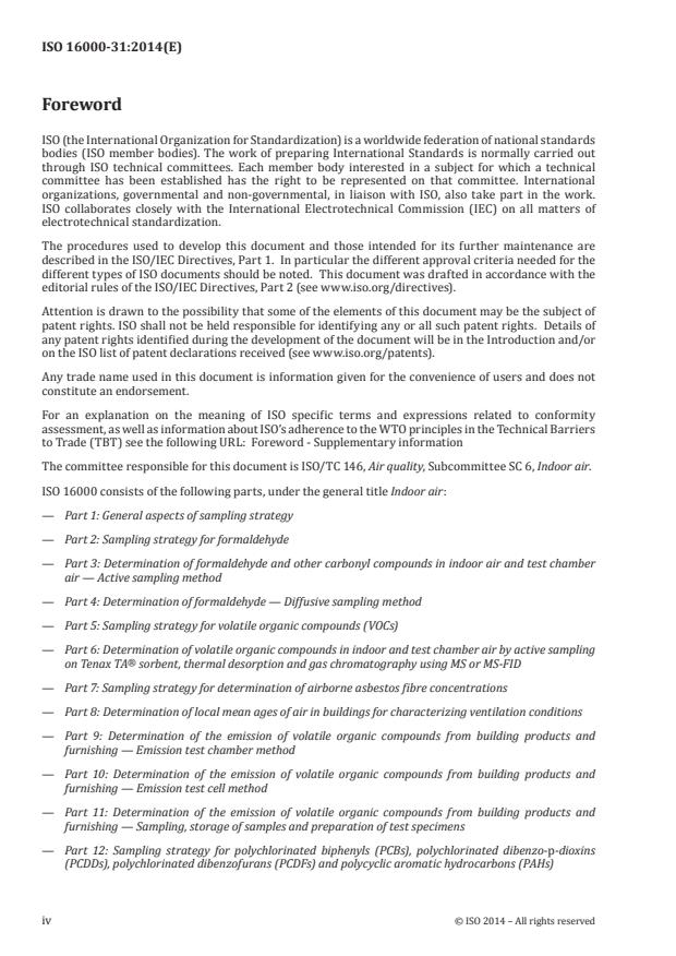 ISO 16000-31:2014 ISO 16000-31:2014 - Indoor air - Page 4 preview
