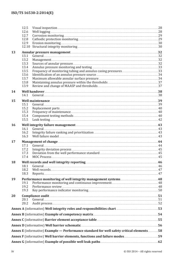 ISO/TS 16530-2:2014 ISO/TS 16530-2:2014 - Well integrity - Page 4 preview
