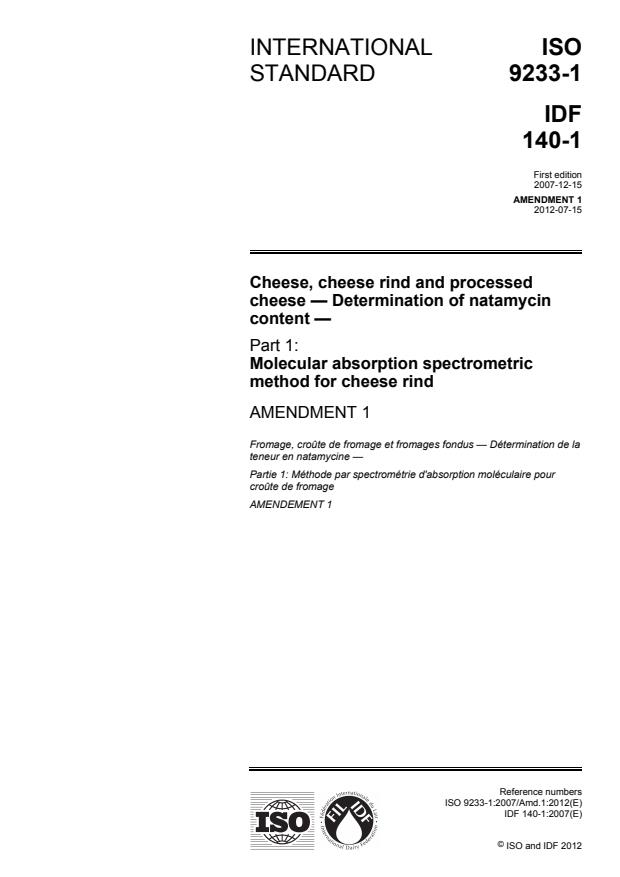 ISO 9233-1:2007/Amd 1:2012