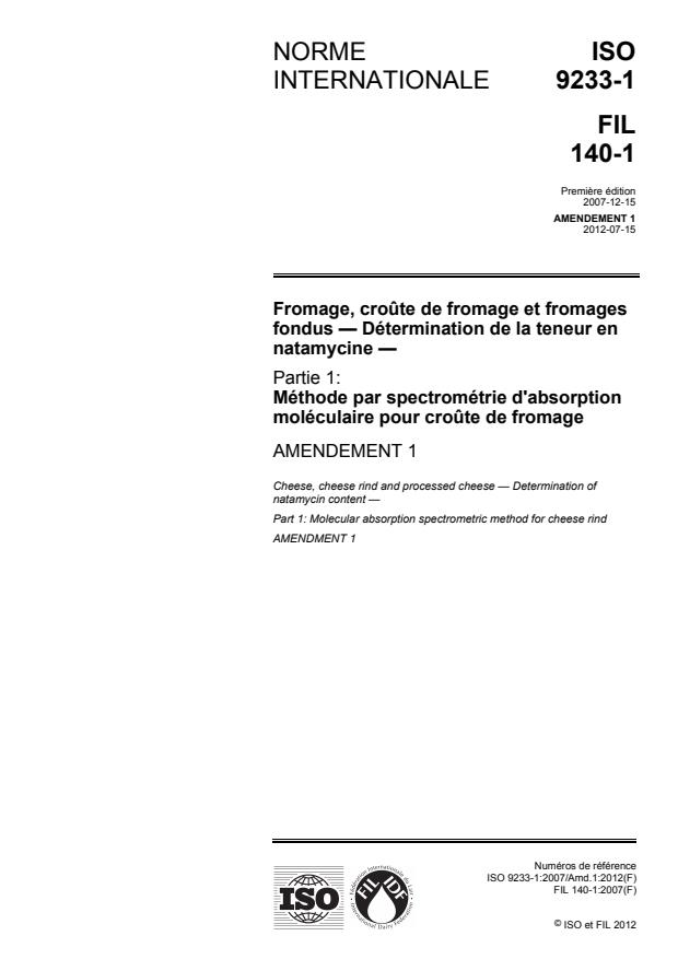 ISO 9233-1:2007/Amd 1:2012