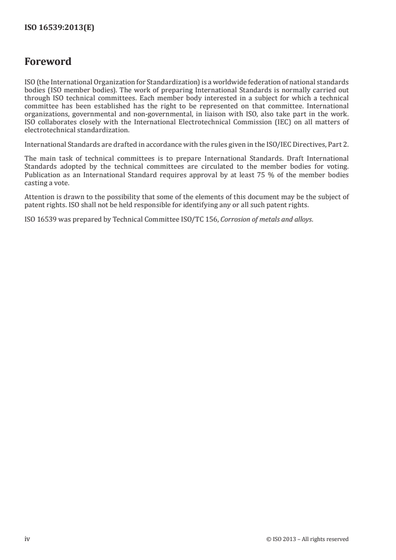 ISO 16539:2013 ISO 16539:2013 - Corrosion of metals and alloys — Accelerated cyclic corrosion tests with exposure to synthetic ocean water salt-deposition process — "Dry" and "wet" conditions at constant absolute humidity
Released:2/14/2013 - Page 4 preview
