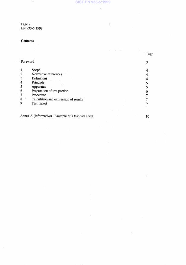 EN 933-5:1998 EN 933-5:1999 - Page 4 preview