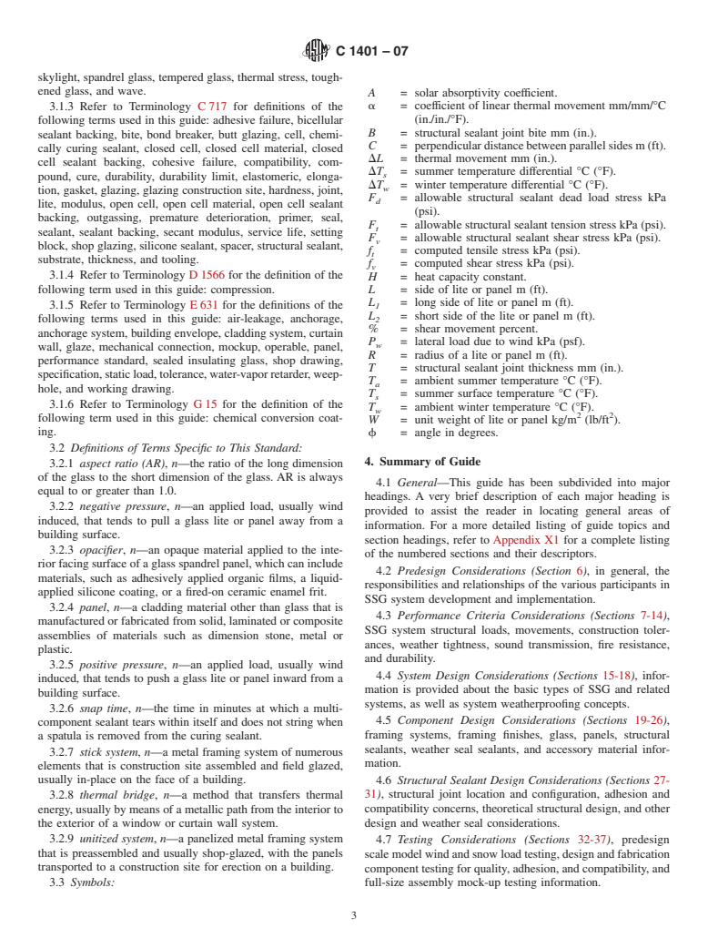 ASTM C1401-07 - Standard Guide for Structural Sealant Glazing