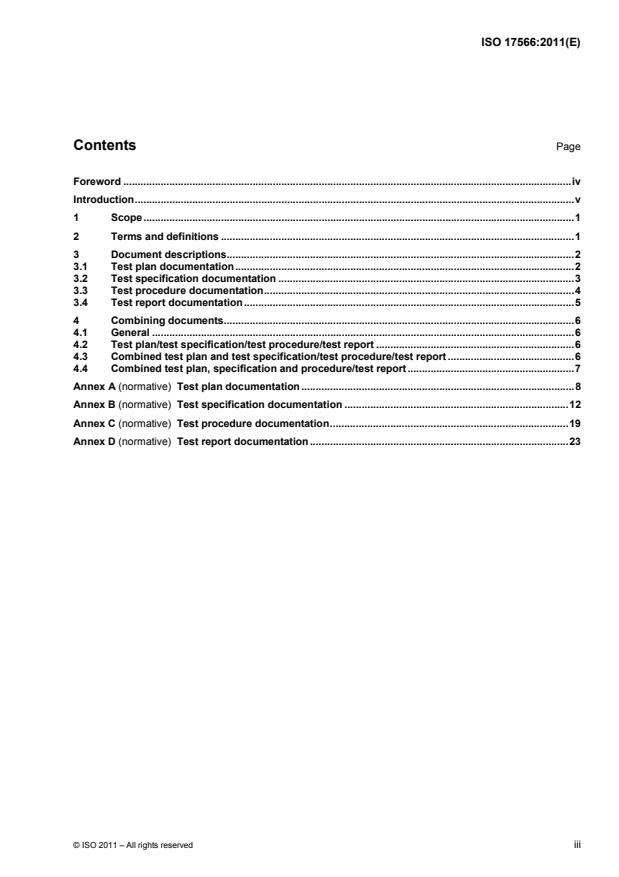 ISO 17566:2011 - Space systems -- General test documentation