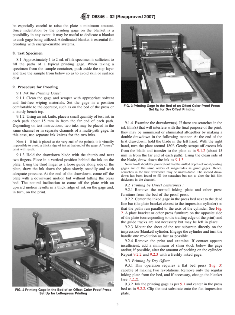 ASTM D6846-02(2007) - Standard Practice for Preparing Prints of Paste Printing Inks with a Printing Gage