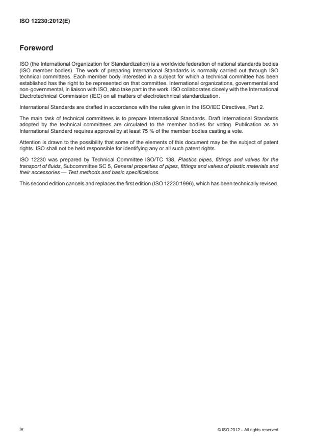 ISO 12230:2012 ISO 12230:2012 - Polybutene-1 (PB-1) pipes -- Effect of time and temperature on the expected strength - Page 4 preview