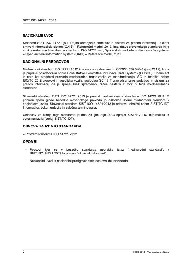 ISO 14721:2012 ISO 14721:2013 - Page 2 preview