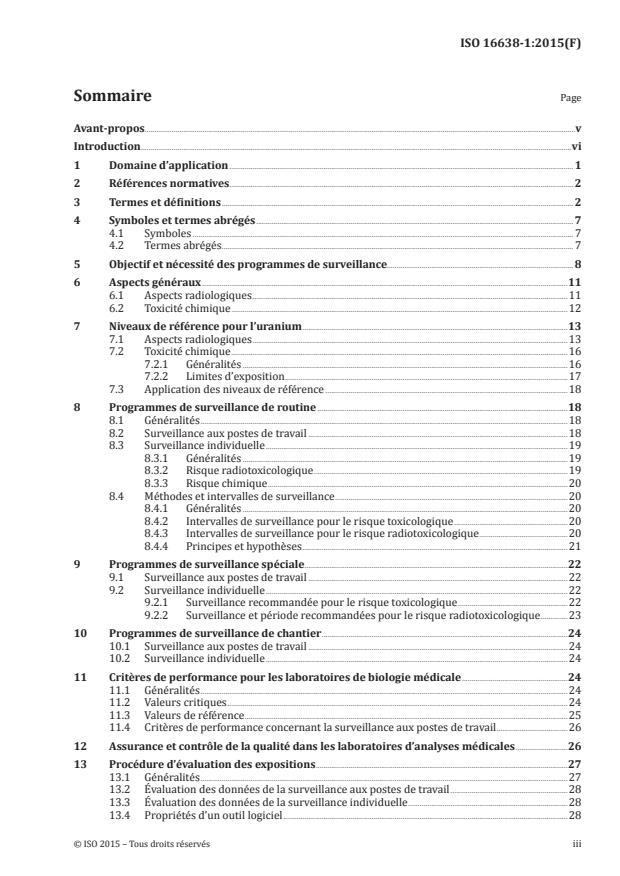 ISO 16638-1:2015 - Radioprotection -- Contrôle et dosimétrie interne des éléments spécifiques