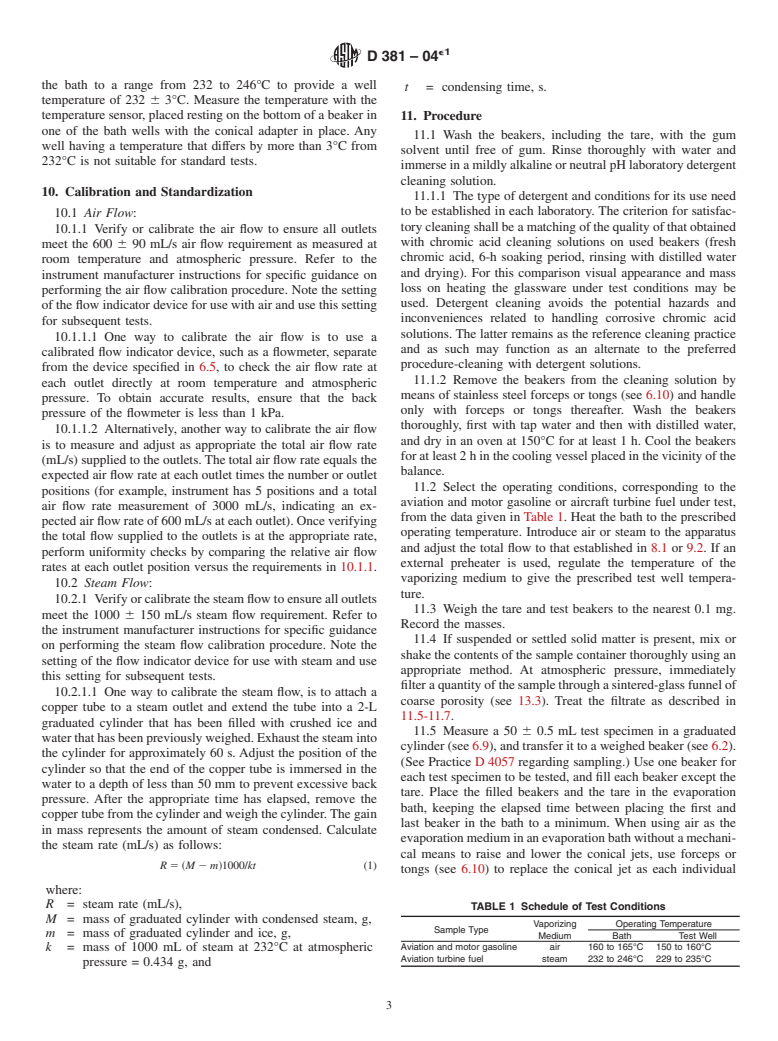 ASTM D381-04e1 - Standard Test Method for Gum Content in Fuels by Jet Evaporation