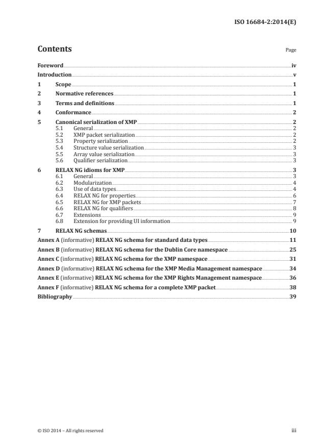 ISO 16684-2:2014 - Graphic technology -- Extensible metadata platform (XMP)
