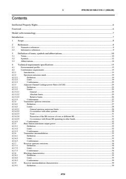 SIST EN 301 908-3 V15.1.1:2024 ETSI EN 301 908-3 V15.1.1 (2024-05) - IMT cellular networks; Harmonised Standard for access to radio spectrum; Part 3: CDMA Direct Spread (UTRA FDD) Base Stations (BS) Release 15 - Page 3 preview