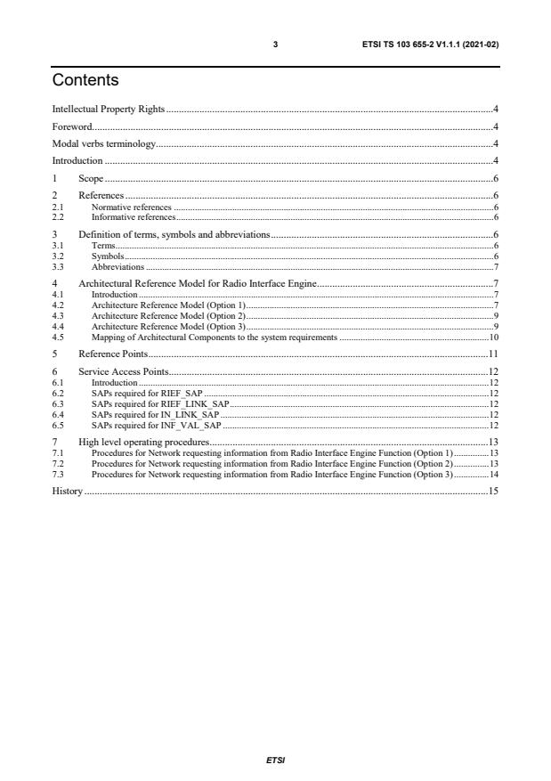 ETSI TS 103 655-2 V1.1.1 (2021-02) - Reconfigurable Radio Systems (RRS); Radio Interface Engine (RIE); Part 2: Architecture