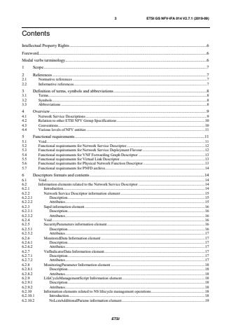 ETSI GS NFV-IFA 014 V2.7.1 (2019-09) - Network Functions Virtualisation (NFV) Release 2; Management and Orchestration; Network Service Templates Specification