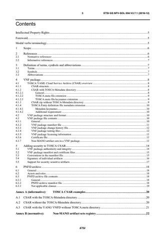 ETSI GS NFV-SOL 004 V2.7.1 (2019-12) - Network Functions Virtualisation (NFV) Release 2; Protocols and Data Models; VNF Package and PNFD Archive specification