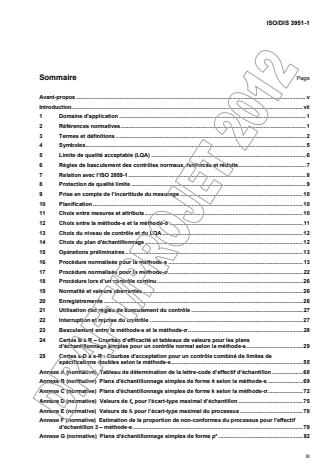 ISO 3951-1:2013 - Regles d'échantillonnage pour les contrôles par mesures