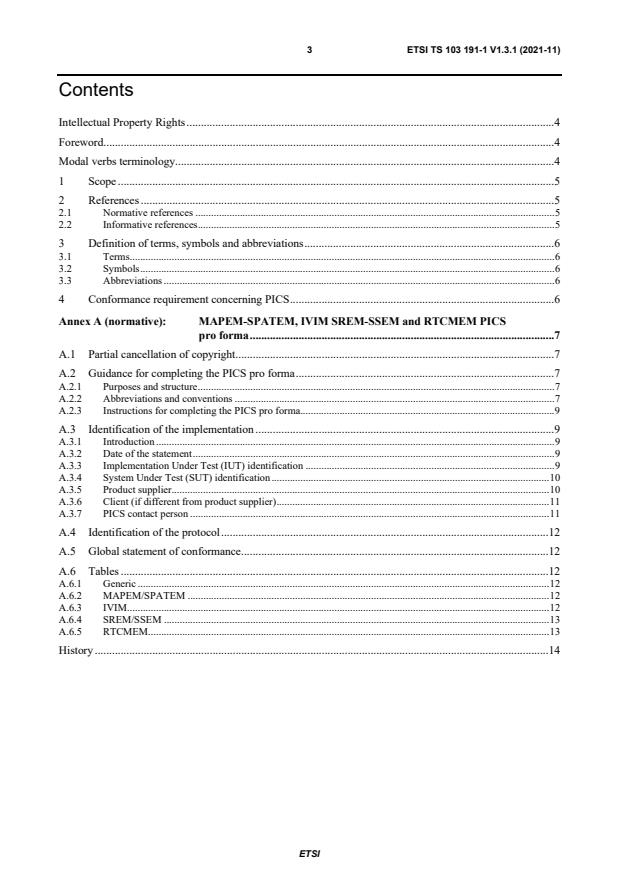 ETSI TS 103 191-1 V1.3.1 (2021-11) - Intelligent Transport Systems (ITS ...