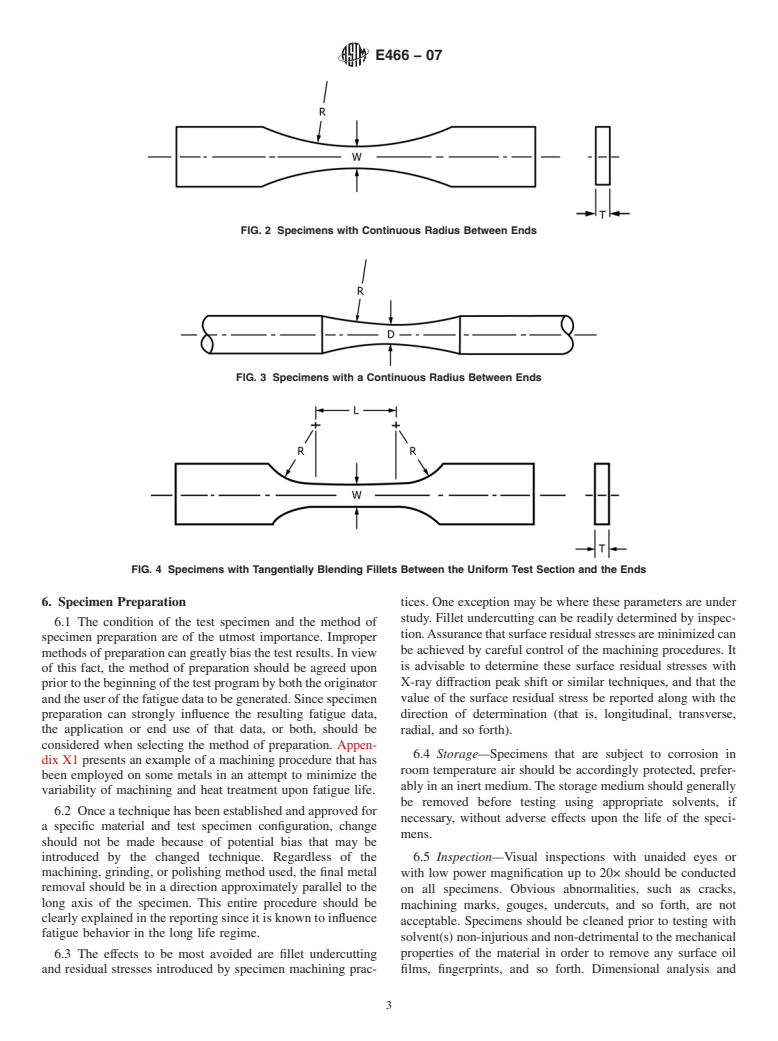 ASTM E466-07 - Standard Practice for Conducting Force Controlled Constant Amplitude Axial Fatigue Tests of Metallic Materials