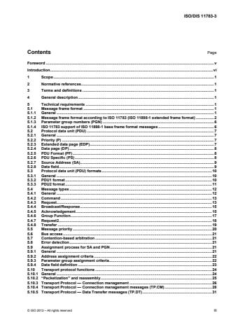 ISO 11783-3:2014 - Tractors and machinery for agriculture and forestry -- Serial control and communications data network