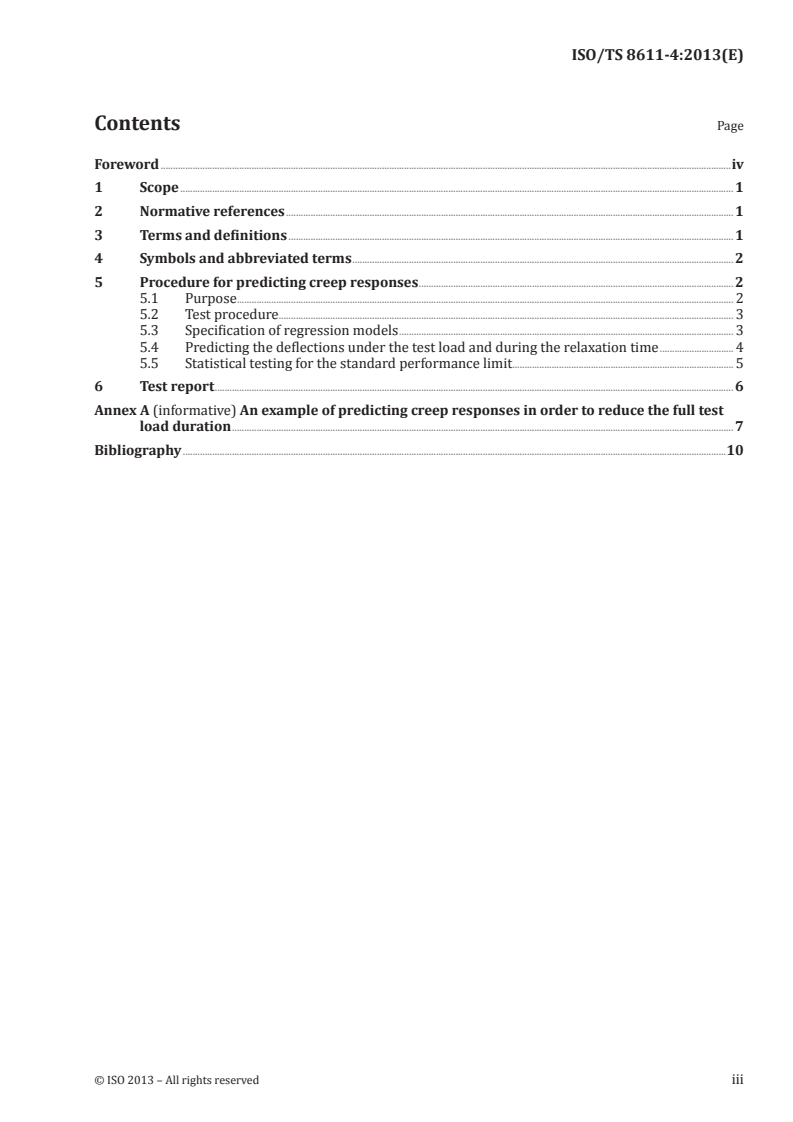 ISO/TS 8611-4:2013 - Pallets for materials handling — Flat pallets — Part 4: Procedure for predicting creep responses in stiffness tests for plastic pallets using regression analyses
Released:9/25/2013