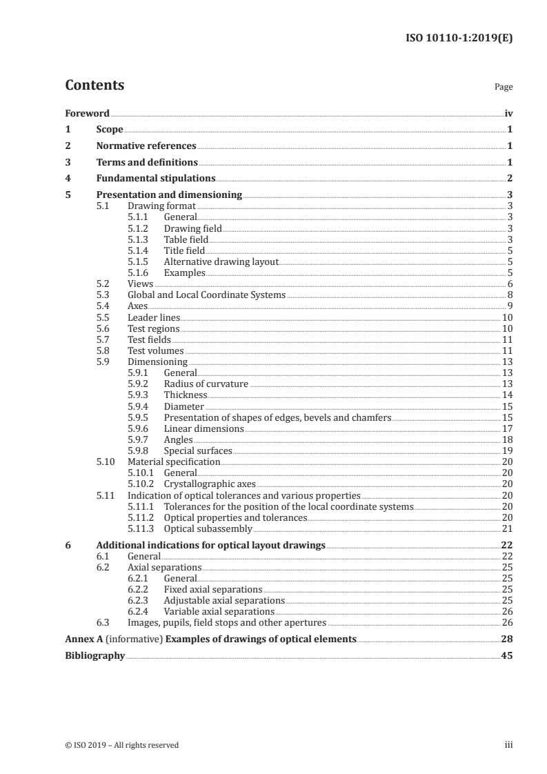 ISO 10110-1:2019 - Optics and photonics — Preparation of drawings for optical elements and systems — Part 1: General
Released:10/10/2019