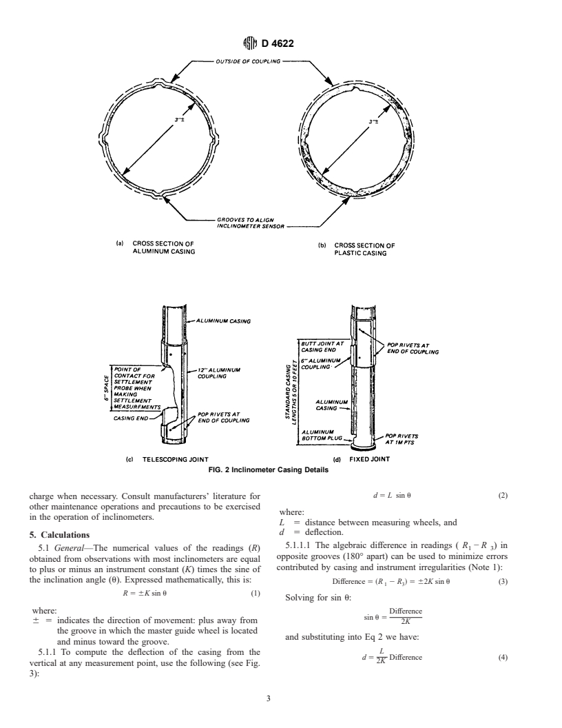 ASTM D4622-86(1993) - Standard Test Method for Rock Mass Monitoring Using Inclinometers (Withdrawn 2000)