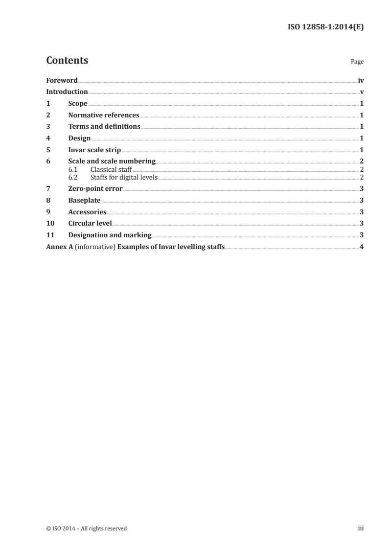 ISO 12858-1:2014 - Optics and optical instruments — Ancillary devices for geodetic instruments — Part 1: Invar levelling staffs
Released:7/28/2014