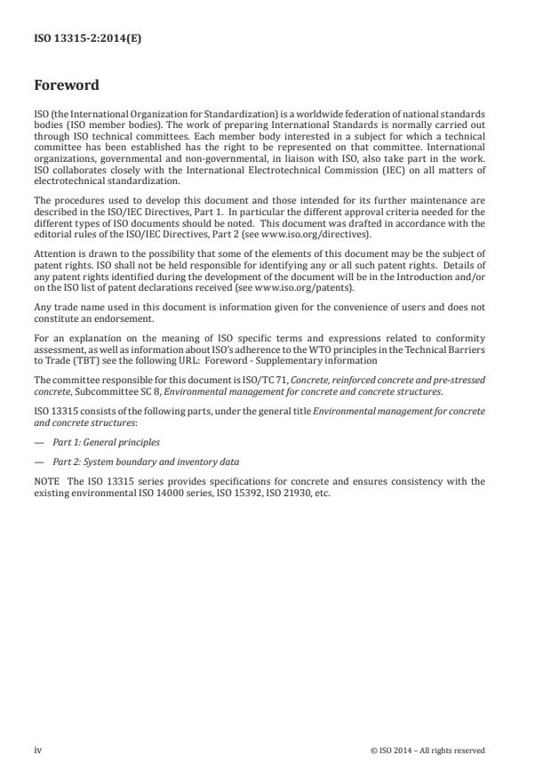 ISO 13315-2:2014 ISO 13315-2:2014 - Environmental management for concrete and concrete structures - Page 4 preview