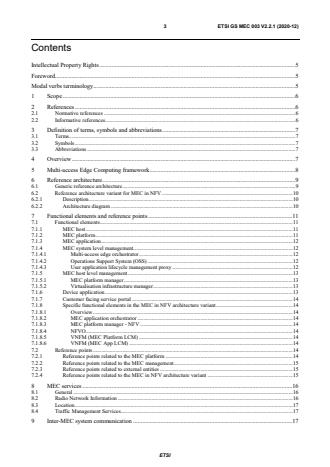 ETSI GS MEC 003 V2.2.1 (2020-12) - Multi-access Edge Computing (MEC); Framework and Reference Architecture