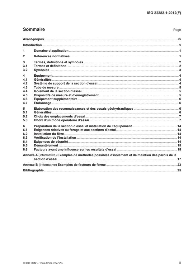 ISO 22282-1:2012 - Reconnaissance et essais géotechniques -- Essais géohydrauliques