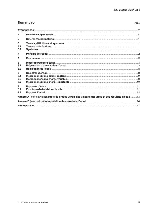 ISO 22282-2:2012 - Reconnaissance et essais géotechniques -- Essais géohydrauliques