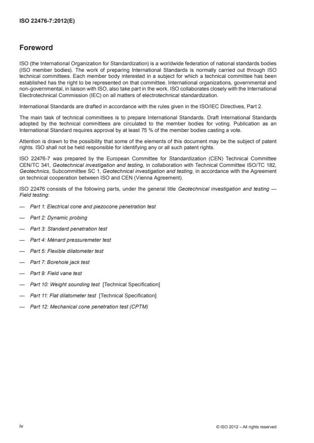 ISO 22476-7:2012 ISO 22476-7:2012 - Geotechnical investigation and testing -- Field testing - Page 4 preview