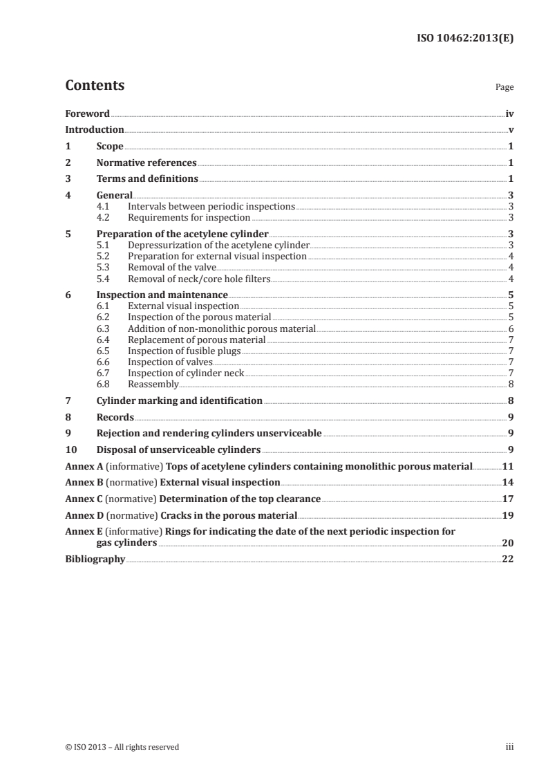 ISO 10462:2013 - Gas cylinders — Acetylene cylinders — Periodic inspection and maintenance
Released:12/5/2013