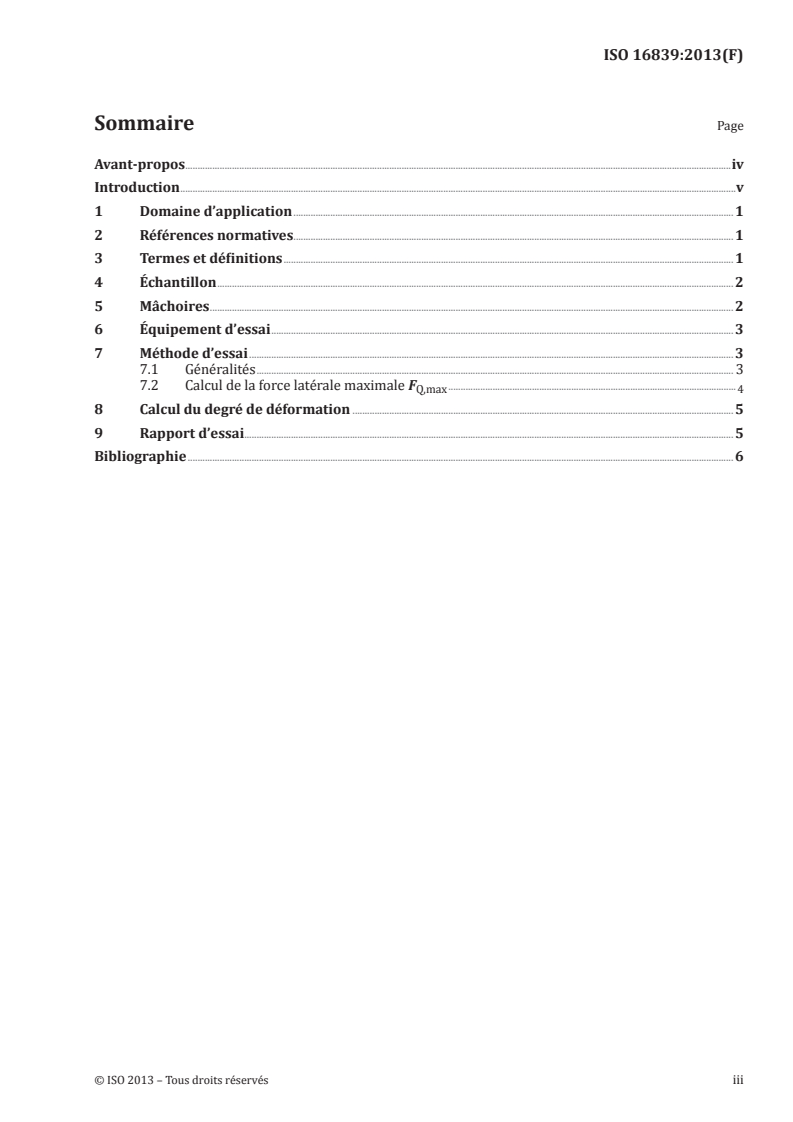 ISO 16839:2013 - Câbles en acier — Détermination de le rigidité transversale des câbles en acier sans charge axiale
Released:1/23/2014