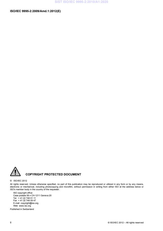 SIST ISO/IEC 9995-2:2010/A1:2020 SIST ISO/IEC 9995-2:2010/A1:2020 - Page 4 preview