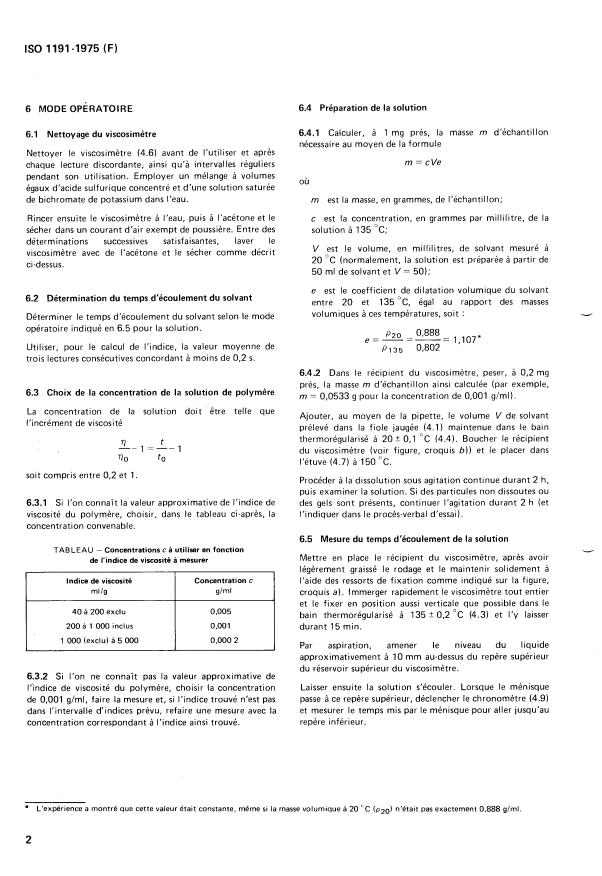 ISO 1191:1975 ISO 1191:1975 - Matieres plastiques -- Polyéthylenes et polypropylenes en solution diluée -- Détermination de l'indice de viscosité et de l'indice limite de viscosité - Page 4 preview