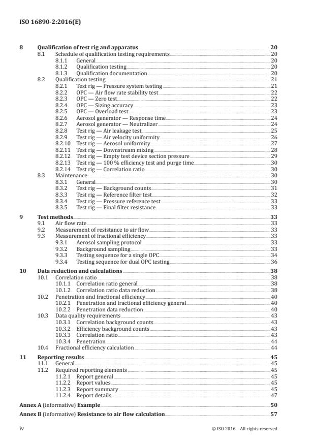 ISO 16890-2:2016 ISO 16890-2:2016 - Air filters for general ventilation - Page 4 preview