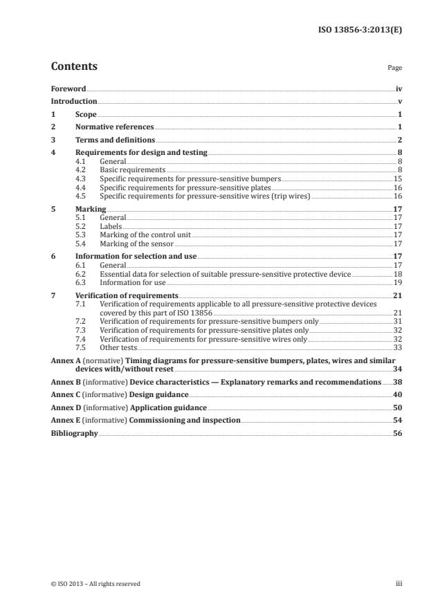 ISO 13856-3:2013 - Safety of machinery -- Pressure-sensitive protective devices