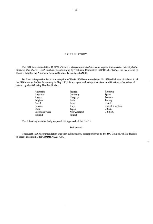 ISO/R 1195:1970 ISO/R 1195:1970 - Withdrawal of ISO/R 1195-1970 - Page 2 preview