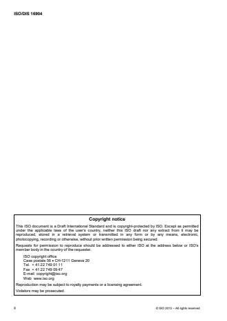 ISO 16904:2016 ISO 16904:2016 - Petroleum and natural gas industries -- Design and testing of LNG marine transfer arms for conventional onshore terminals - Page 2 preview