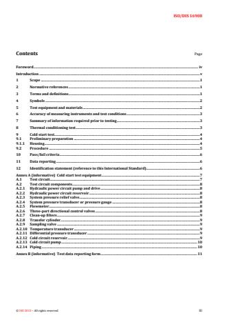 ISO 16908:2014 - Hydraulic filter element test methods -- Thermal conditioning and cold start-up simulation