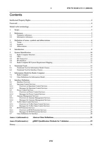 ETSI TS 103 681-2 V1.1.1 (2020-03) - Reconfigurable Radio Systems (RRS); Radio Equipment (RE) information models and protocols for generalized software reconfiguration architecture; Part 2: generalized Reconfigurable Radio Frequency Interface (gRRFI)