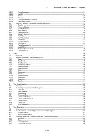 SIST ES 203 119-1 V1.5.1:2020 ETSI ES 203 119-1 V1.5.1 (2020-06) - Methods for Testing and Specification (MTS); The Test Description Language (TDL); Part 1: Abstract Syntax and Associated Semantics - Page 4 preview